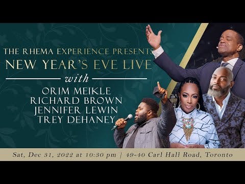 2022 New Year&#39;s Eve Service | Orim Meikle | The Rhema Experience Online